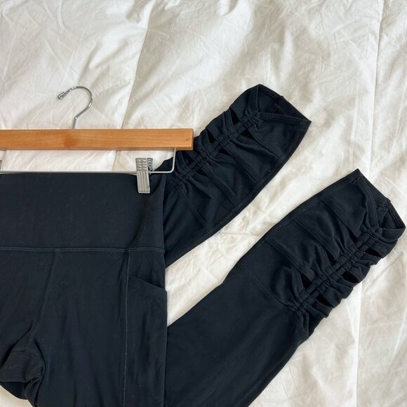 Athleta Salutation Stash Pocket II Cinch 7/8 Tight Black XS High Rise - Picture 4 of 10